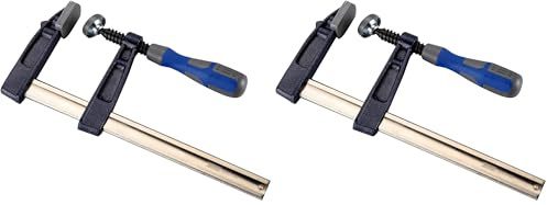 Alyco 197915 Sargento de apriete 300x80mm | trabajos de carpintería, madera, tubos, soldadura (Paquete de 2)