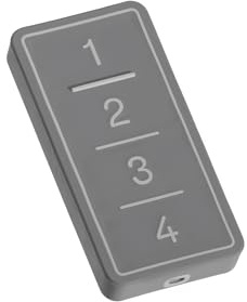 Telecomando Universale Facile: Copiatore Multifrequenza 433-868 MHz per Cancello e Garage, 4 Tasti Programmabili, Supporta Rolling Code e Codice Fisso, Design Robusto (PRO, Moonstone Grey)