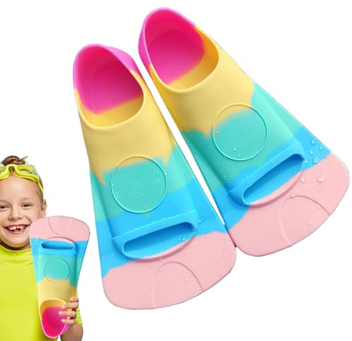 Aletas De Natación para Niños | Aletas De Silicona para Niños Aletaas De Natación De Alimenticio: Suministros De Buceo ales, Profesional Accesorio De Entrenamiento De Natacion Multiusos para Niñas,