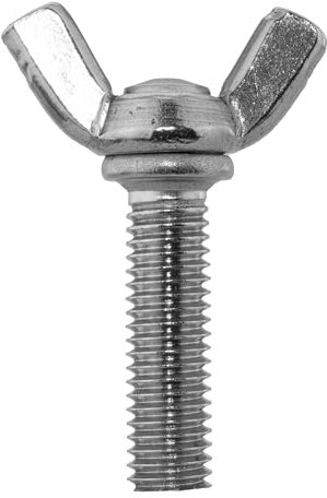 Flügelschraube M8 X 50 ähnl. DIN 316 amerik. Form, Edelstahl A2 (1 Stück) - V2A