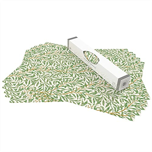 The Master Herbalist Fragrant Neroli & Bergamot Scented Drawer Liners in a William Morris Design (Rolled) | Pack of 5 Sheets | Contains Essential Oils | Made in The UK