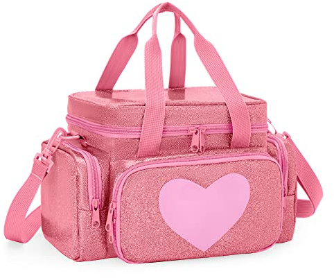 LoDrid Tasche Kompatibel mit Toniebox 1/2, Pink | Aufbewahrungstasche für Audio Player Set und Zubehör mit Griff und Schultergurt, Nur Tasche, Patentiertes Design