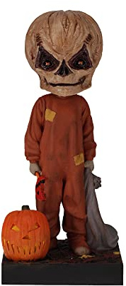 Royal Bobbles Trick 'R Treat Sam Unmasked Bobblehead, Premium Polyresin Lifelike Figure, Unique Serial Number, Exquisite Detail