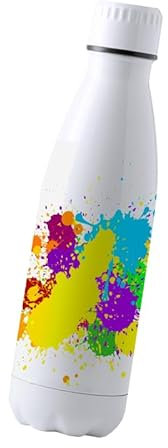 Botella isotérmica personalizable de 70 cl, botella de acero inoxidable con impresión a color para nombre, logotipo, dibujo... [Thermos cafe iso]