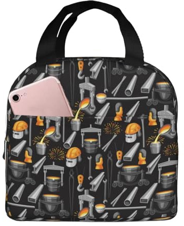 Bolsas de almuerzo aisladas para hombres y mujeres, trabajo, herramientas de construcción, bolsa térmica suave aislada para viajes, a prueba de agua, lonchera pequeña para adultos, para hombres y