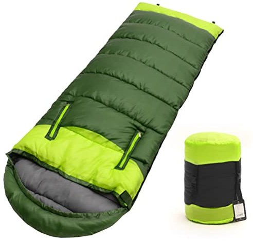 Sleeping Bag Wearable Sleeping Bags with Zippered Holes for Arms Portable Envelope Sleeping Bags Unisex for Camping Backpacking Hiking (Left)