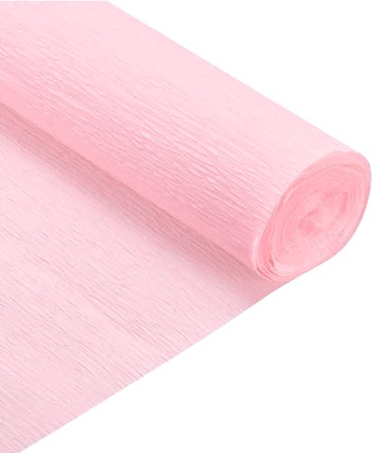 QUARKZMAN 2 Stück Krepppapier Schwarzpink, 2.1m x 128m Floristen Krepp Papier Bunt für Handwerke, Party, Schulpapier, Kräuselpapier, Verpackung, Blumen DIY
