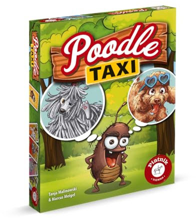 Piatnik Poodle Taxi - EIN flottes Kartenspiel über Flöhe, die Sich pudelwohl fühlen, 24 mm x 97 mm x 127 mm