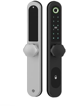 Fingerprint+Digits Pad+RFID Card+APP f/Narrow Side Sliding Door &Folio Door Lock (ODS-Y1-Right-Black)