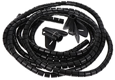 VILLCASE Kabelschlauch 16mm 2m Spiralschlauch Kabelhülle Pe Kabelschutz Flexibel Zuschneidbar Für Kabelmanager Und Kabelaufwicklung