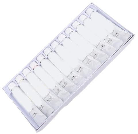 Qcwwy Lebendige Farben Bastelfarben 10 Ml Lebendige Farben Acrylfarben Set Leuchtende Hochglanzfein (12 Farben)