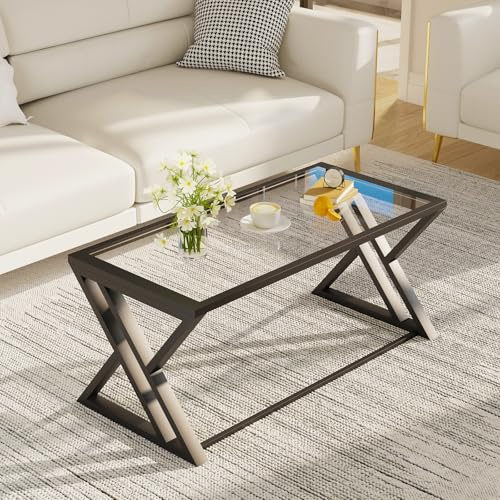 Coffee Table, Living Room Table, Center Tea Table, Glass Coffee Table