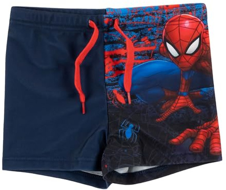 United Labels Marvel Spiderman badbyxor för pojkar, blåröda, badshorts barn, simbyxor, blå, 110-116