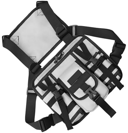 Equipos Tácticos para Pecho Bolsa Deportiva Fundas Multifuncionales Chaleco Arnés Práctico Acampadas Fundas Equipos Tácticos Aire Libre Equipo Chaleco Ciclismo De Gran Capacidad