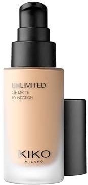 KIKO Milano Unlimited 24H Matte Foundation 3.5 NG, Matte Flüssig-Foundation Mit Langem Halt Bis Zu 24 Stunden