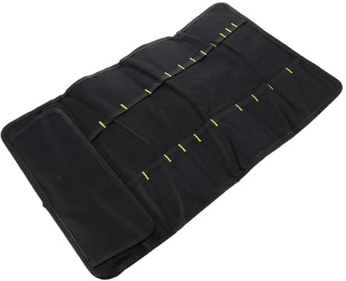 Toyvian Bolsa Enrollable 22 Ranuras para Cuchillos de Chef Capacidad Grande Tela Oxford Resistente y Diseño Portátil para Uso en Casa o Cafetería