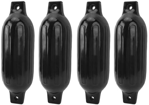 Asixxsix Bootsfender, Schlauchboot-Stoßstangen-Set mit Seilen, Nadeln, Pumpe für Yachten, Segelboote, Bassboote