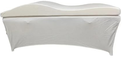 Matelas De Lit De Massage Matelas De Massage Et Housse Wave En Mousse À Mémoire Forme For Salon Beauté pour la Beauté(White Set)
