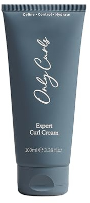 Only Curls Men’s Expert Curl Creme, 100ml – Leave-In Styling Cream for Defined, Frizz-Free, Soft & Flexible Curls – Hydrates, Smooths & Nourishes Wavy, Curly & Permed Hair, Sea Salt & Wild Mint Scent