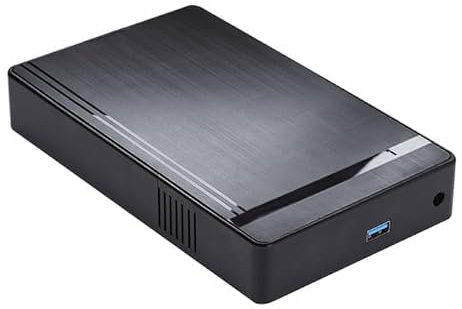 Custodia Esterna per Hard Disk 2,5/3,5 USB 3.0 a SATA, Supporta fino a 18TB (HDD/SSD non incluso)