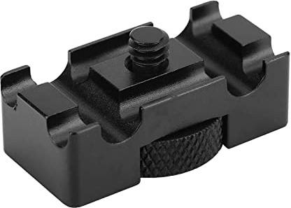 Generic Aluminum Alloy Cable Lock Clamp/Holder Clamp Protector for DSLR Camera Cable Management, Camera Armor Cage, 1/4inch Thumb Screw Install for Tripod, Black DSLR Accessories 25g