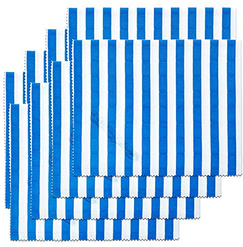 Das blaue Wunder Brillant Premium Putztuch Trockentuch 40 cm x 50 cm (Blau, 8) I Streifenfrei säubern I Küche Badezimmer Haushalt I