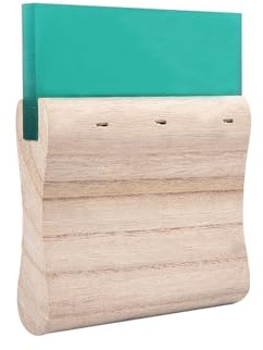 TopHomer screentrycksspapa, screentryckssrakel träbläckskrapa med trähandtag för skärmtryck, 10 cm, 1 st