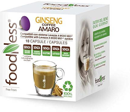 Foodness Ginseng Amaro compatibile Lavazza A Modo Mio 40 capsule