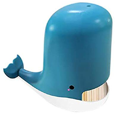 Dispensador de palillos de dientes con diseño de ballena, divertido portatil de plástico, ideal para regalo