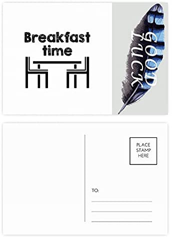 Englische Kultur Common Sense Restaurant Glückspfeder-Postkarten-Set Dankeskarte Postkarte