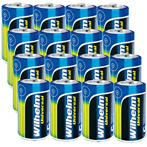 Wilhelm Baby C Batterien LR14 1,5V Universal Alkaline – 16 Stück