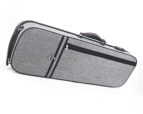 Geigenkasten Graues Rechteck 4/4 Geigenkoffer Großer Stauraum Mit Hygrometer