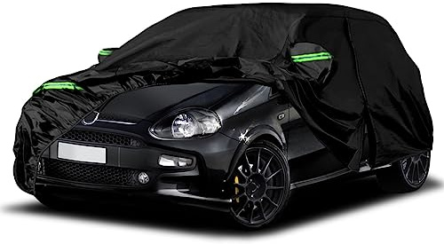 Bâche Voiture Extérieur pour 2005-2019 Fiat Punto 199 III Evo Grande Punto | Bâche Voiture Impermeable Respirante Complète Housse Protection Voiture Anti Soleil Neige