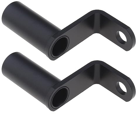 ECSiNG 2 st motorcykel backspegel monteringshållare ljusstång montering styre förlängare för externa strålkastare USB-laddare mobiltelefon stöd GPS aluminiumlegering