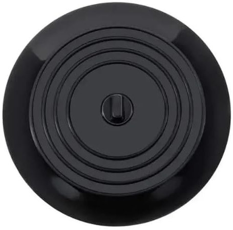 tifanso Silicone Tub Stopper Recyclable Bathtub Drain Stopper Upgraded Drain Plug Cover for Bathrooms and Laundries Kitchen Universal Use 6 inches (1*Black)