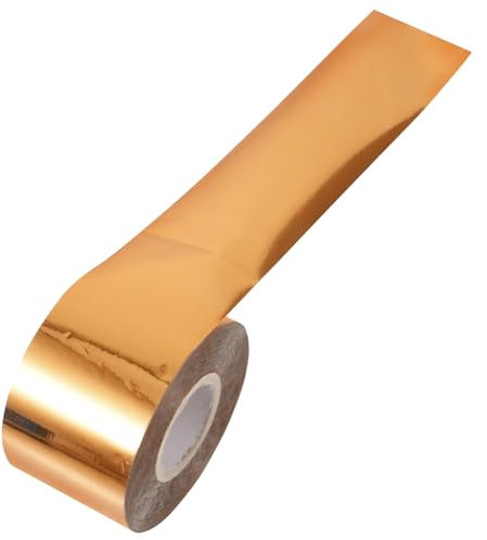 SEWACC Heißprägefolie Transferpapier 311 Kupfer 120m x 4cm Hitzeaktivierte Folie Für Selbstgemacht Basteln Schlichte Metallfolie Für Einladungen Und Grußkarten