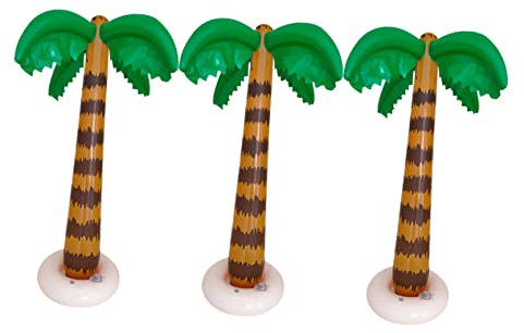 CIYODO Aufblasbarer Kokosnussbaum 3 Stück Schwimmendes Kinderspielzeug Für Sommer Robustes PVC Material Für Poolpartys Und Strandspiele Originelles Design Für Kinder Und Erwachsene