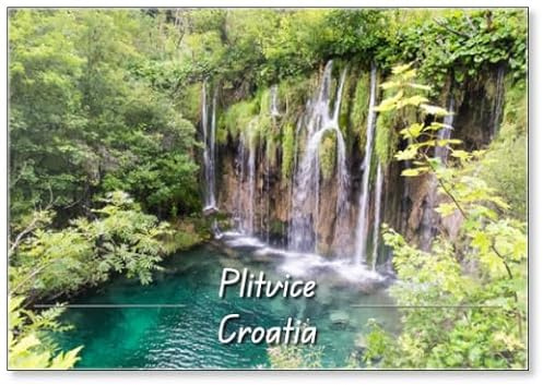 Kühlschrankmagnet Wasserfall in Plitvice, Kroatien