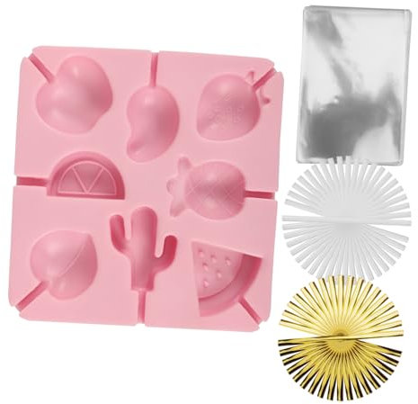 Ciieeo Moules À Bonbons en Silicone pour L'artisanat Bâtons De Sucettes Attaches Faciles À Utiliser Antiadhésifs pour La Maison Le Magasin La Pâtisserie