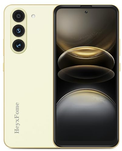 HeyxFome H4 Mobile Phones, 3GB+32GB/256GB Octa Core, Android 14 Phone, 6.6 HD+ Display, 3GB RAM Cheap Smartphone, 16MP Main Camera, 4G Dual SIM Free Unlocked New, Face Unlocked, GPS, Gold