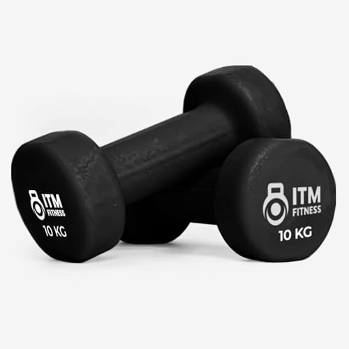Hanteln aus Neopren, rutschfeste Gewichte für Männer und Frauen, Hex-Hanteln, Fitnessgeräte für Zuhause, Workout-Ausrüstung, Fitnesszubehör für Krafttraining, 10 kg