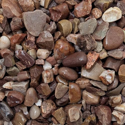 Elixir Gardens 10kg Stafforshire Pink (also known as Cheshire Pink) Chippings (20mm) | Decorative Outdoor Stone Aggregate & Lansdscaping Gravel