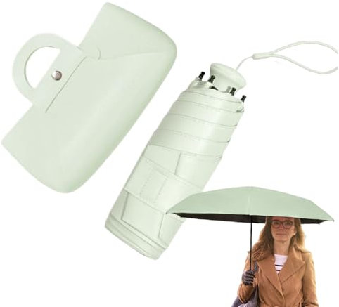 Shenrongtong Paraguas de Viaje para Lluvia, Paraguas Portátil para Viajes y Excursiones, Impermeable y Bloqueo UV Para Actividades Exteriores: Senderismo, Camping, Conciertos y Eventos Deportivos en