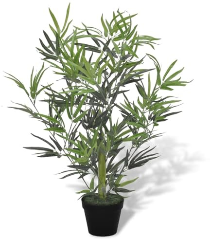 Vopese Árbol de bambú Artificial con macetero 80 cm Bambú Artificial