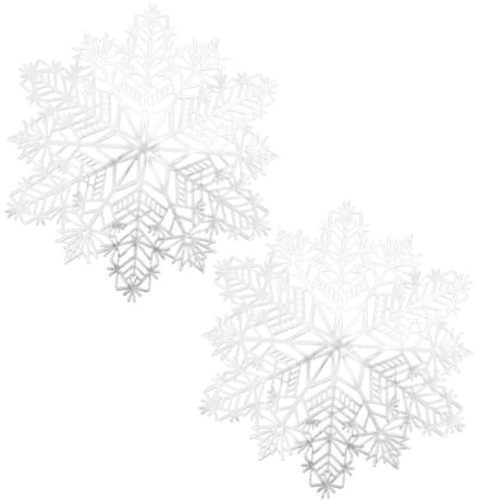 ERINGOGO 2 Pezzi Tovagliette Natalizie Fiocco Decorazioni Tavola Pranzo Natalizia in Semplici Placemat Festivi per Feste e Cene Invernali