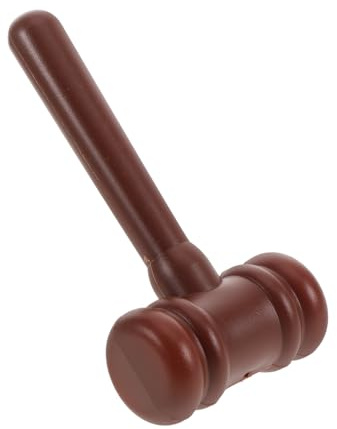 Gatuida Marteau de Juge en Plastique Marron pour Garçons et Filles, Accessoire de Costume Réaliste, Favorise L'assurance Le Jeu de Rôle Éducatif