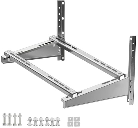 304 Stainless Steel Wall Mount Bracket for Mini Split AC UnitsOutdoor Installation RustProof HeavyDuty LoadBearing Support for Air Conditioners & Heat Pumps