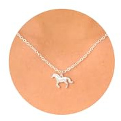 KINHOPI Collar Plata Mujer, Collares Plata con Colgante Caballo Joyería Regalos Mujer y Niña