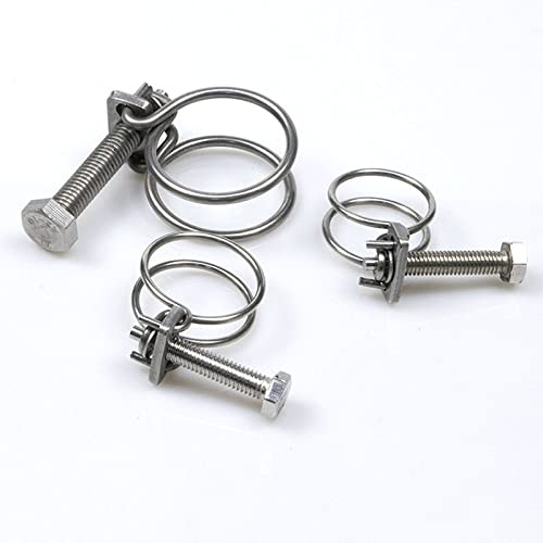Doppeldraht-Schlauchschelle, Edelstahlschellen, 1/5 Stück 304 Kehlkopf-Rohrclip(105 110mm 1pcs)
