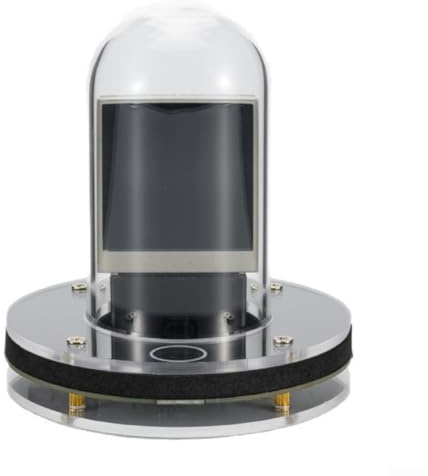 Yuanpgky Orologio da tavolo intelligente a tubo luminoso con illuminazione RGB, stazione meteorologica WIFI, album fotografico digitale, effetti di illuminazione multipli e sincronizzazione automatica
